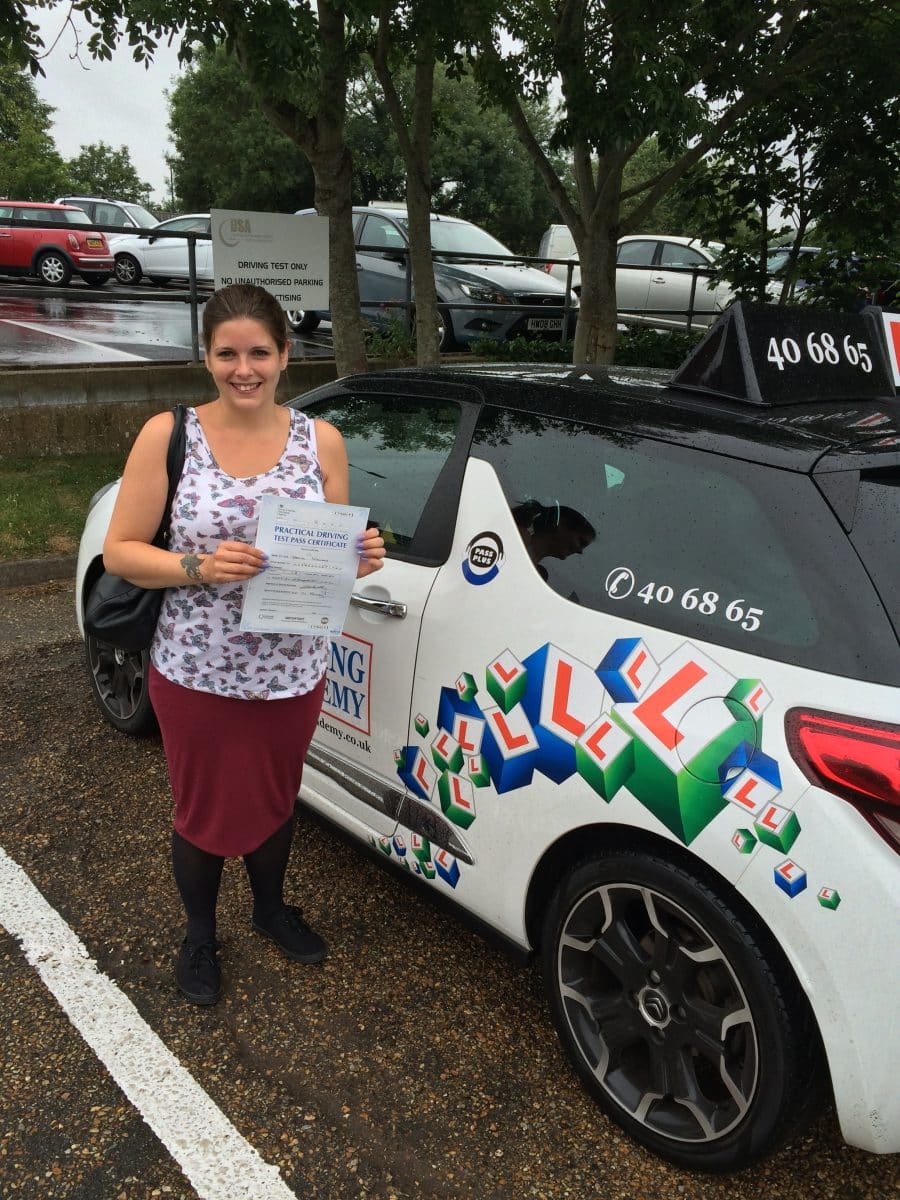 1st Time Test Pass – Petra Wickens – 2nd July 2015