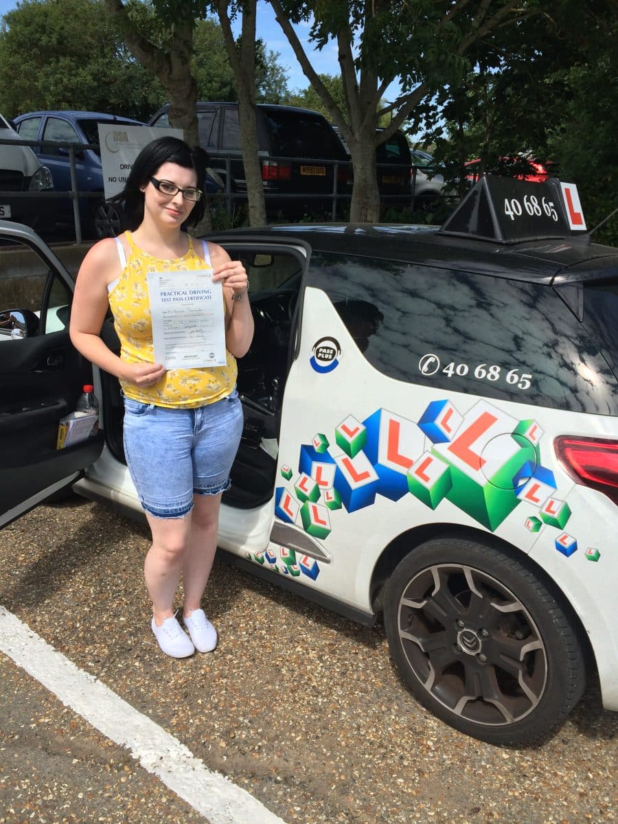 1st Time Test Pass – Rachael Rowlands – 10th July 2015