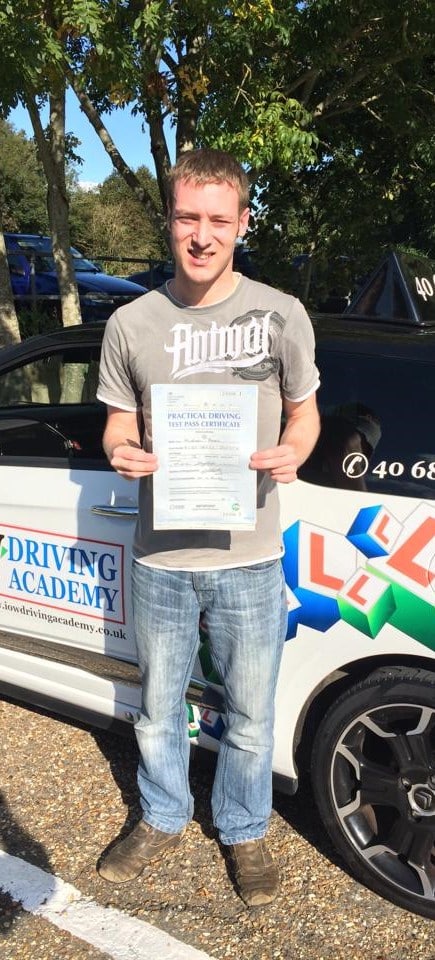 1st Time Test Pass – Matt Austin – 9th Oct 2015