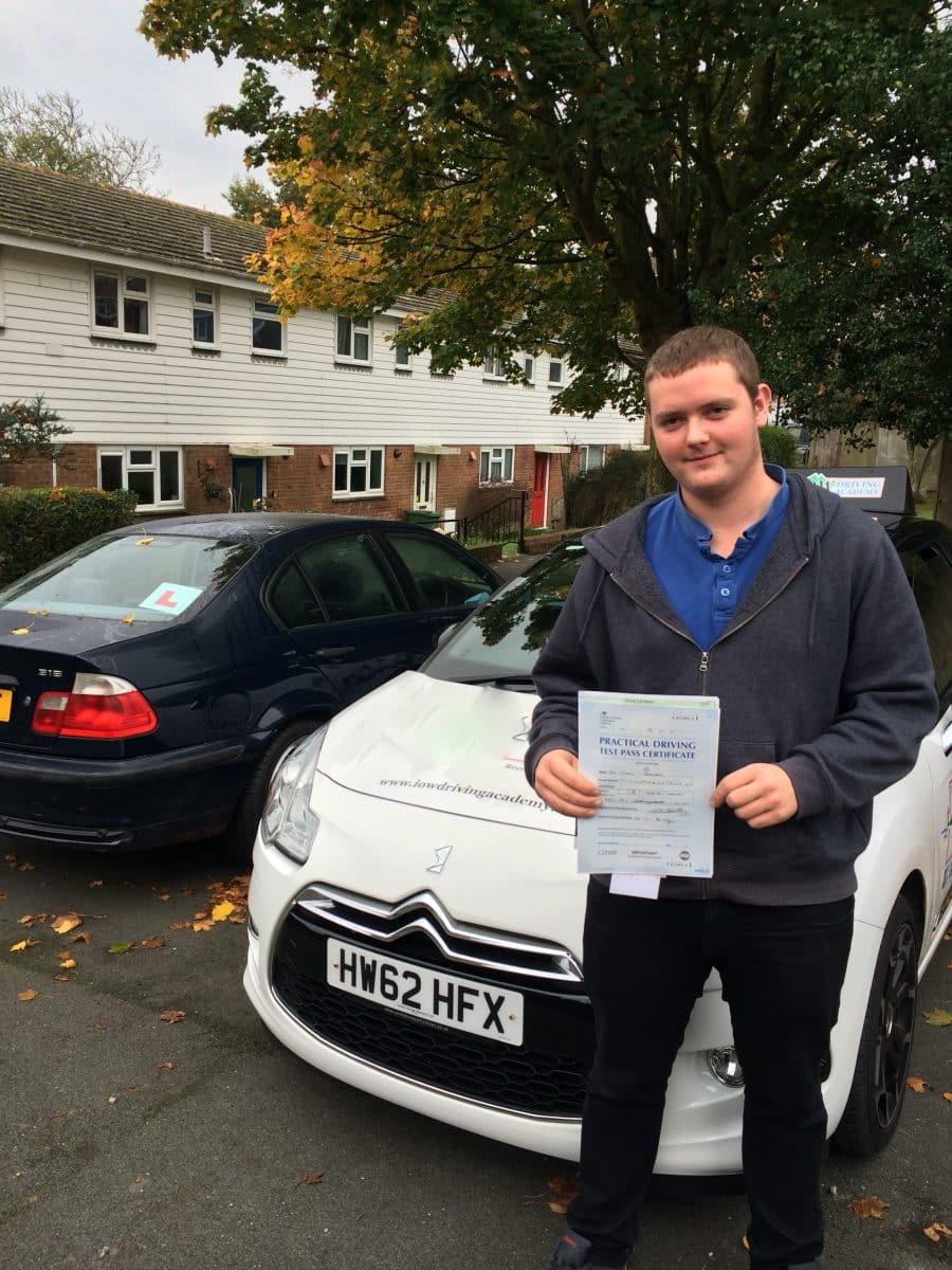 1st Time Test Pass – Cain Tuckwell – 3rd Nov 2015