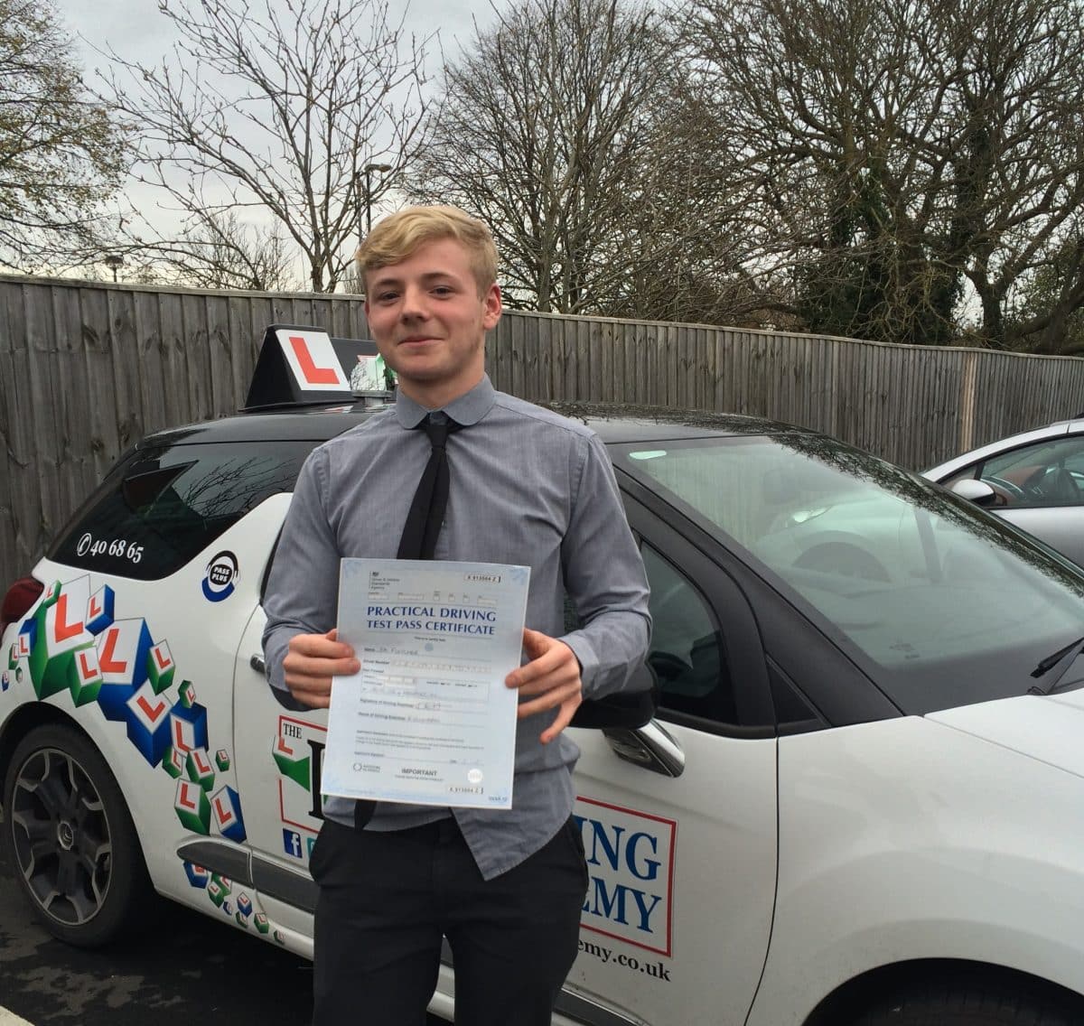 1st Time Test Pass – Joe Fletcher – 16th Nov 2015