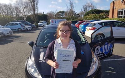 Grace passes with only 5 driving faults.